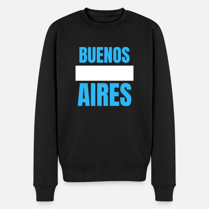 Buenos Aires - Pull Premium bio Homme - noir