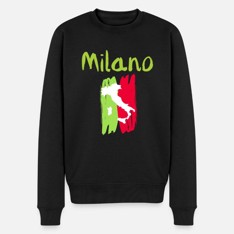 Souvenir Classique Milano - Pull Premium bio Homme - noir