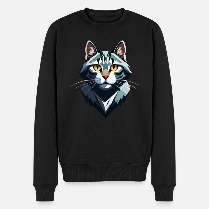 Chat mignons et cool - Pull Premium bio Homme - noir