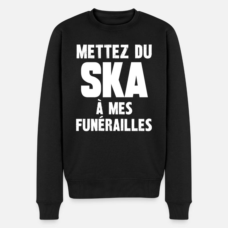 mettez du ska à mes funérailles - Pull Premium bio Homme - noir