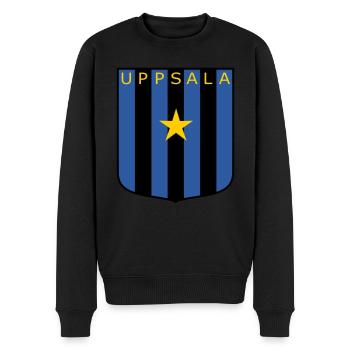 Dunkelblau - Männer Premium Bio Pullover - Schwarz - Vorne - Nico (187cm)