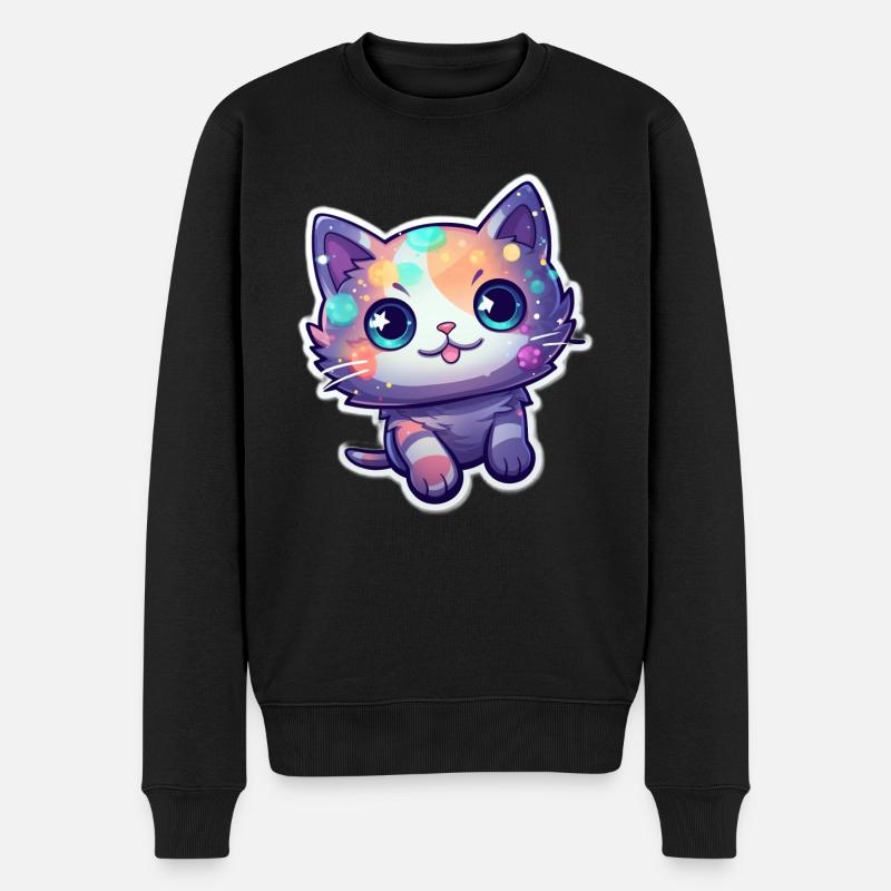 Un mignon chat - Pull Premium bio Homme - noir