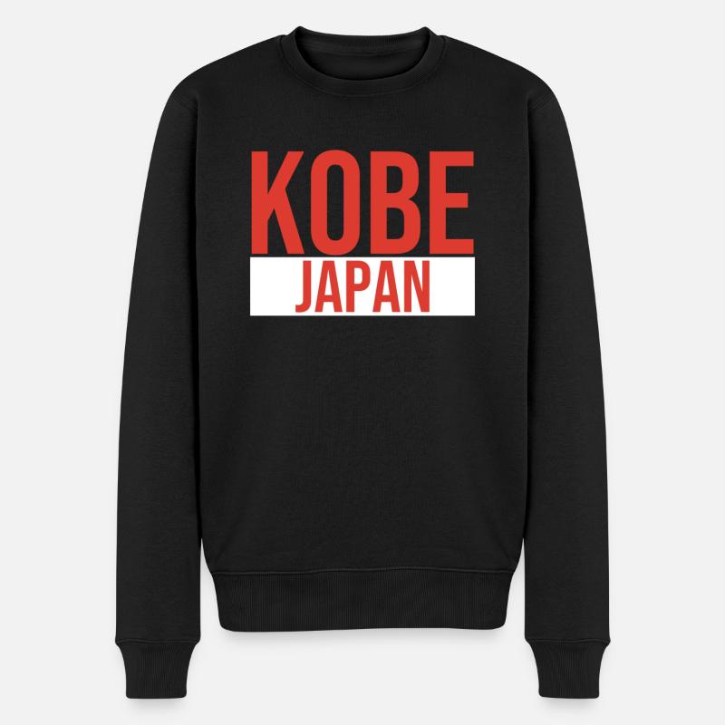 Kobe Japan - Männer Premium Bio Pullover - Schwarz