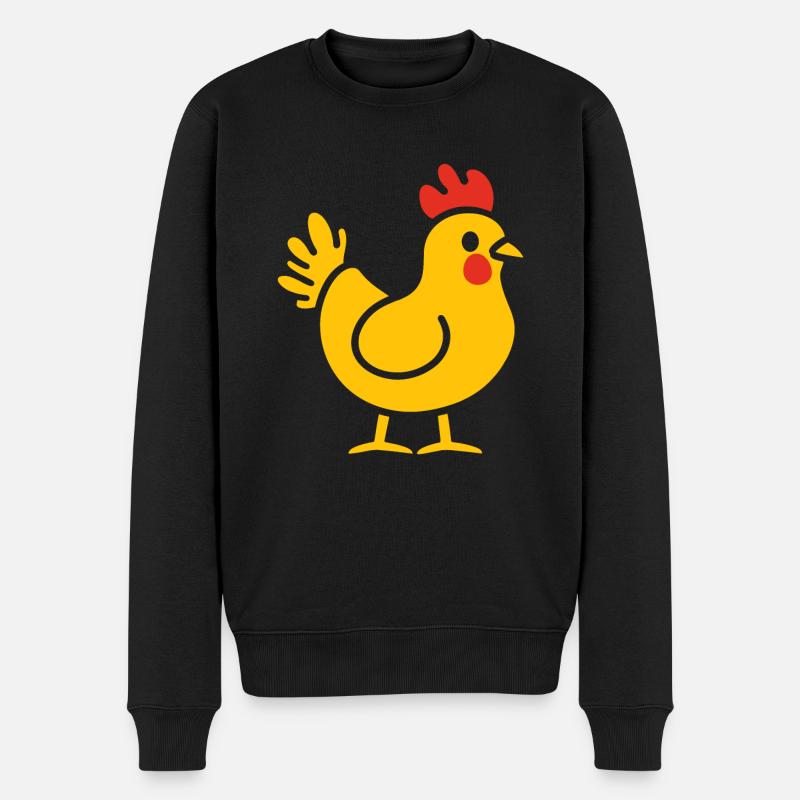 Poulet - Pull Premium bio Homme - noir