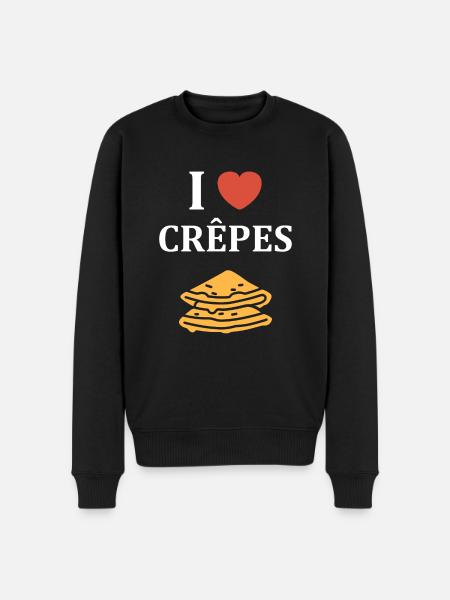 crêpe - Pull Premium bio Homme - noir