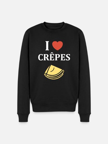 crêpe - Pull Premium bio Homme - noir