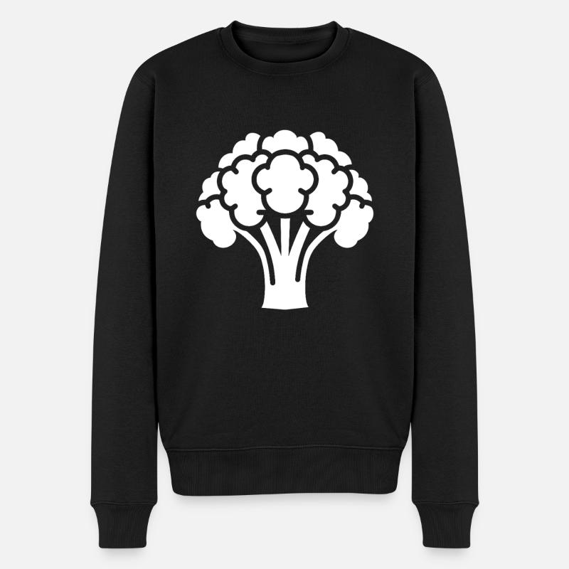 Blumenkohl - Männer Premium Bio Pullover - Schwarz