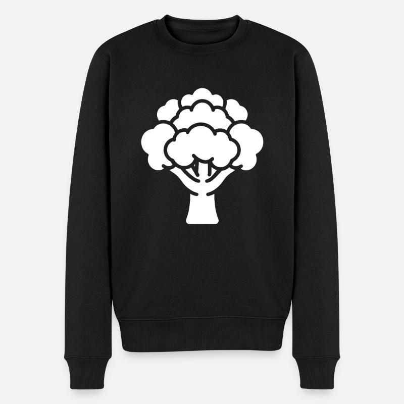 Blumenkohl - Männer Premium Bio Pullover - Schwarz