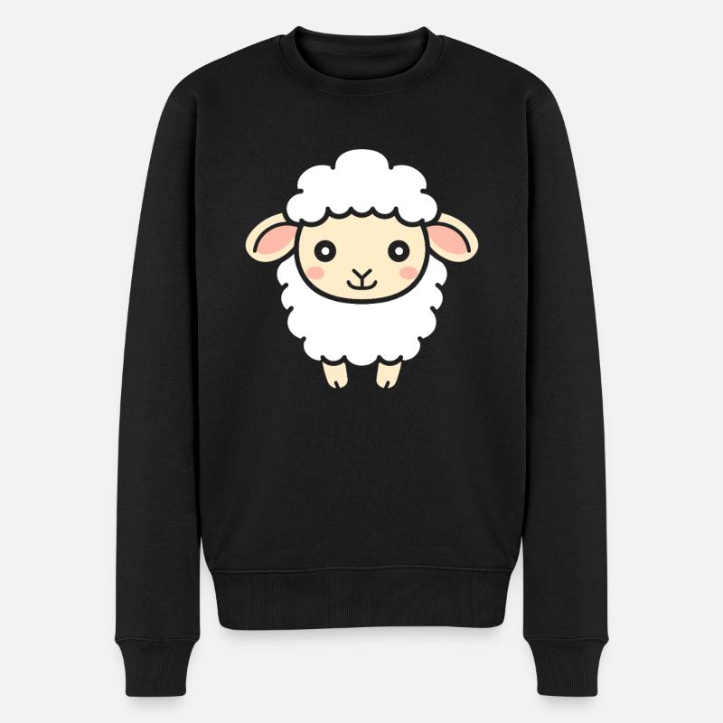 Agneau - Pull Premium bio Homme - noir