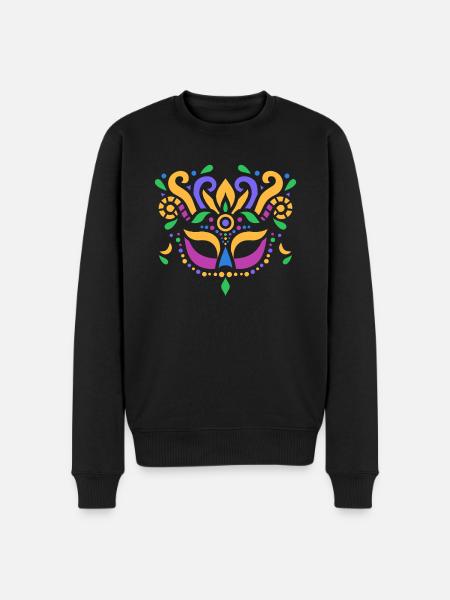 Carnival mask - Men's Premium Organic Jumper - black