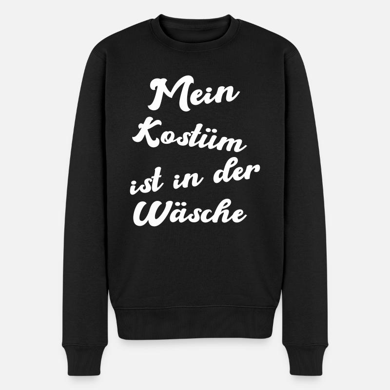 kostüm wäsche - Männer Premium Bio Pullover - Schwarz