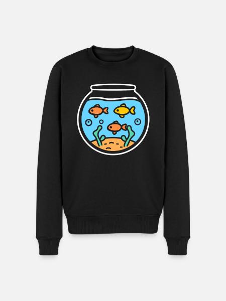 aquarium - Pull Premium bio Homme - noir