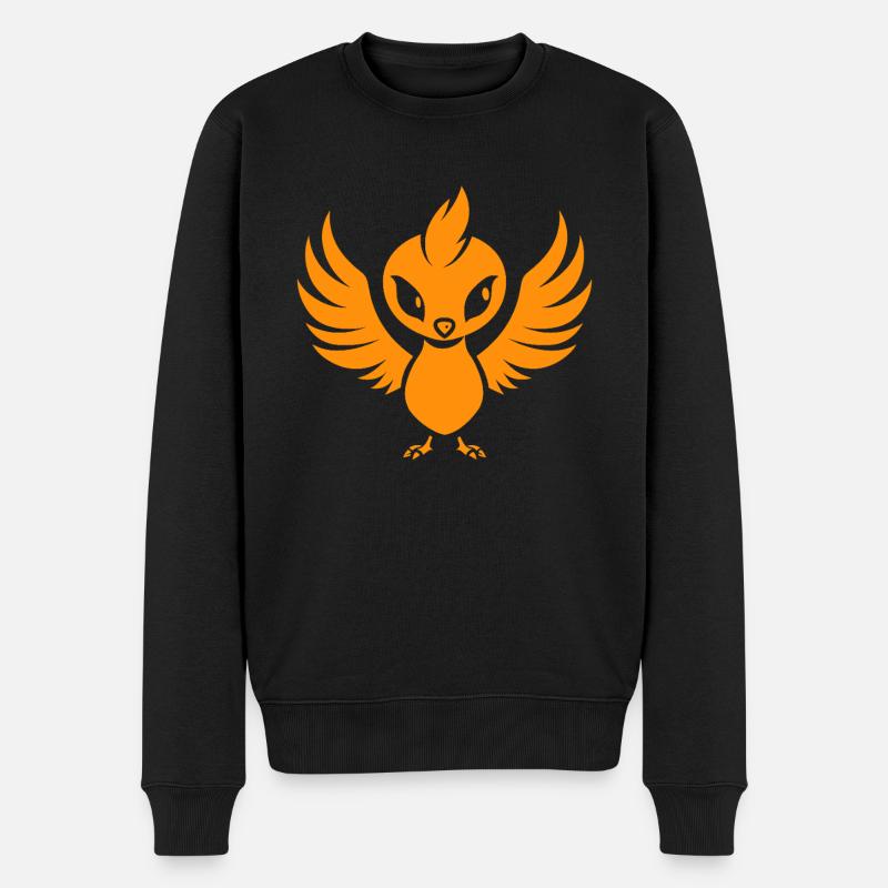 Phönix - Männer Premium Bio Pullover - Schwarz