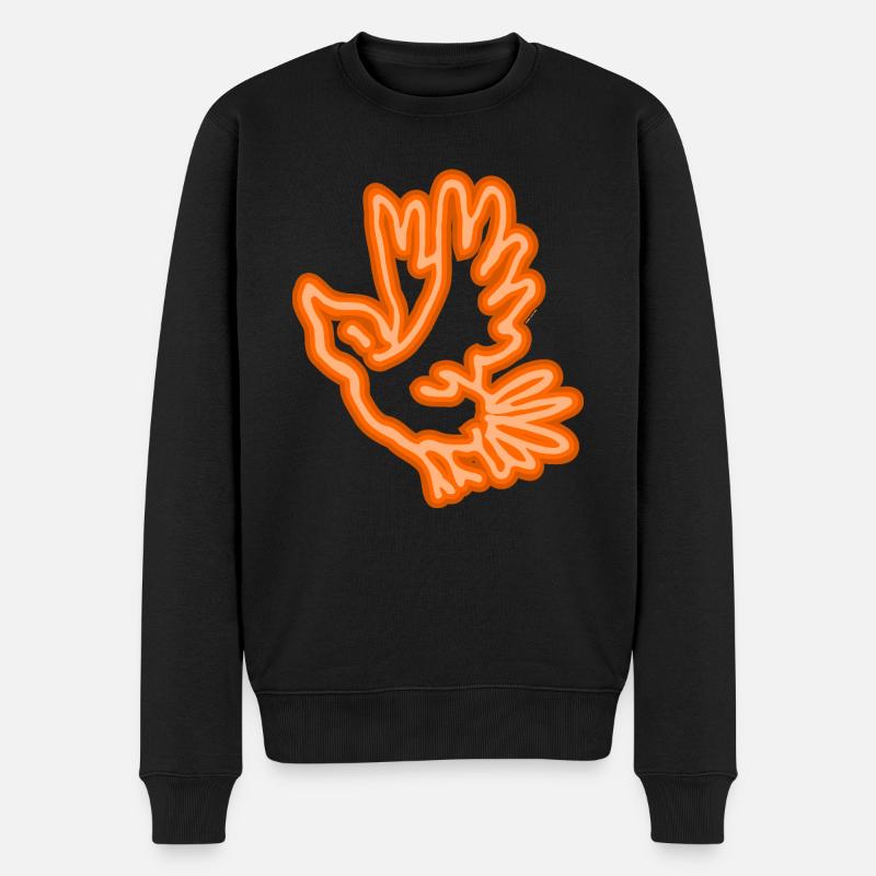 Oiseau néon - Pull Premium bio Homme - noir