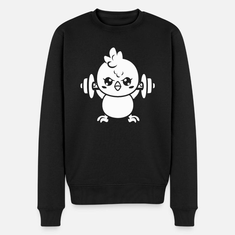 Humour musculation - Pull Premium bio Homme - noir