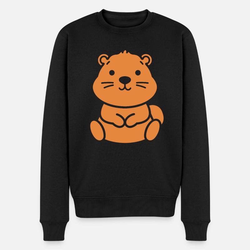 Bieber - Männer Premium Bio Pullover - Schwarz