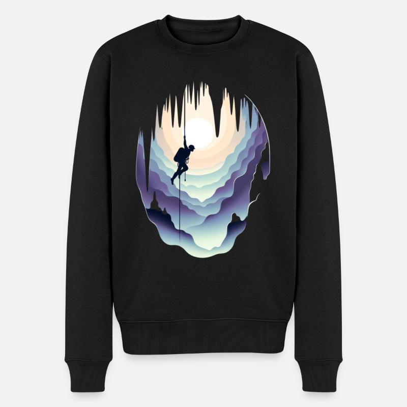 Spéléologie grotte spéléo spéléologue - Pull Premium bio Homme - noir