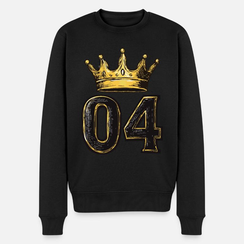 Couronne à 4 chiffres - Pull Premium bio Homme - noir