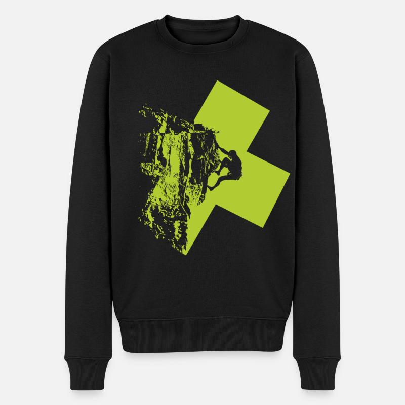 Eskalieren - Männer Premium Bio Pullover - Schwarz