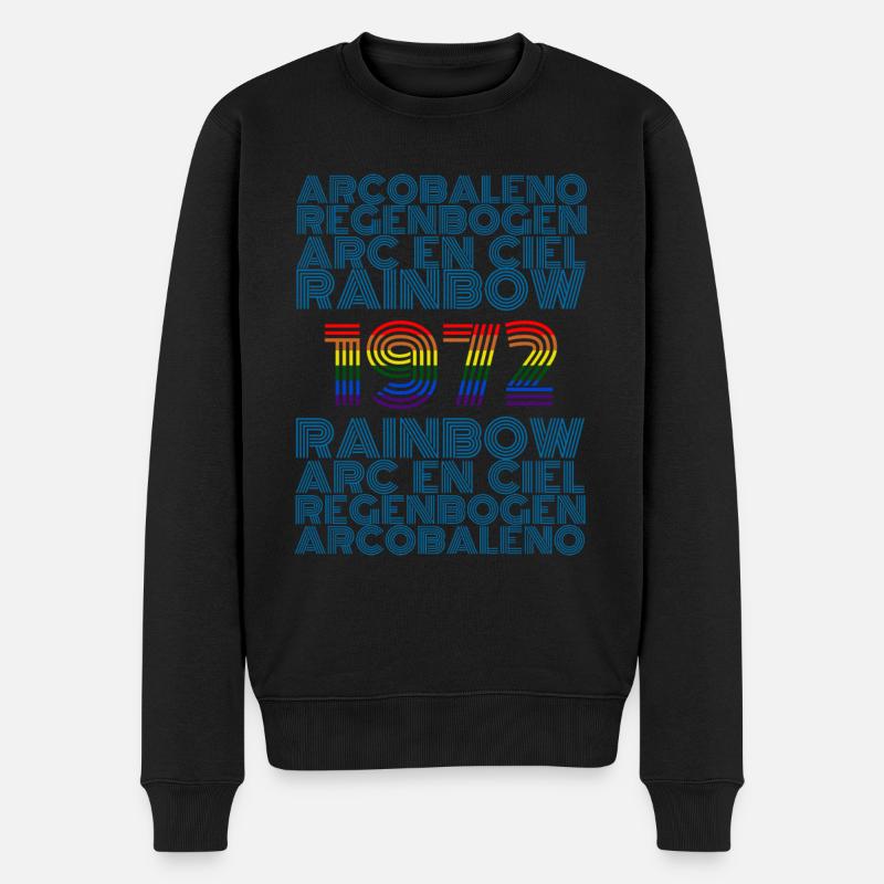 1972 - Männer Premium Bio Pullover - Schwarz