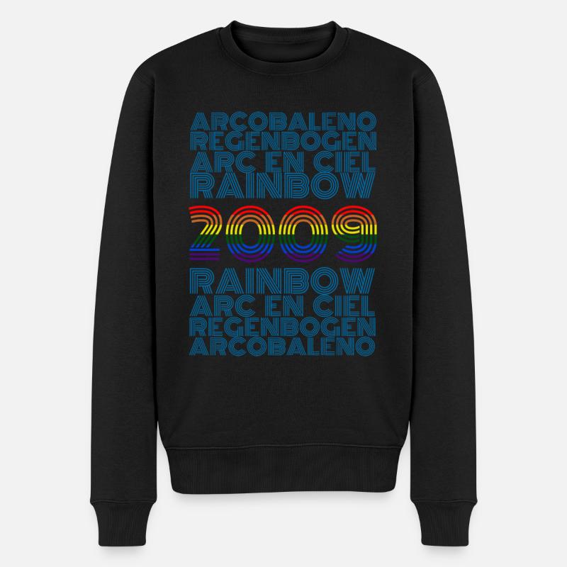 Rainbow 2009 - Männer Premium Bio Pullover - Schwarz