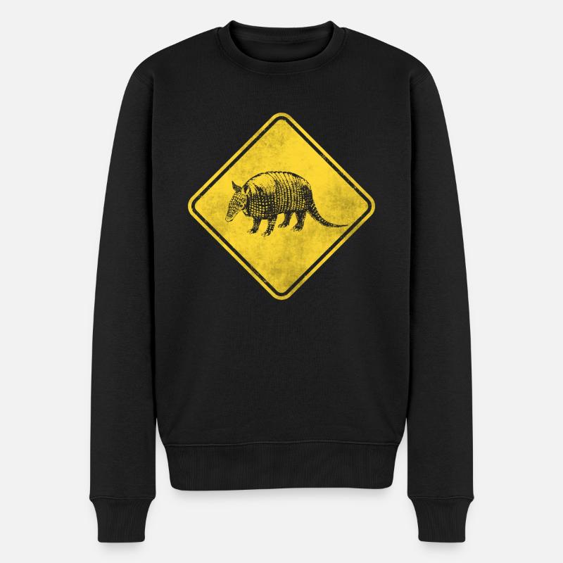 Gürteltier - Männer Premium Bio Pullover - Schwarz