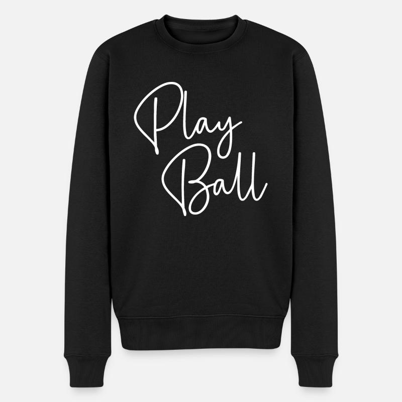 Ball spielen - Männer Premium Bio Pullover - Schwarz