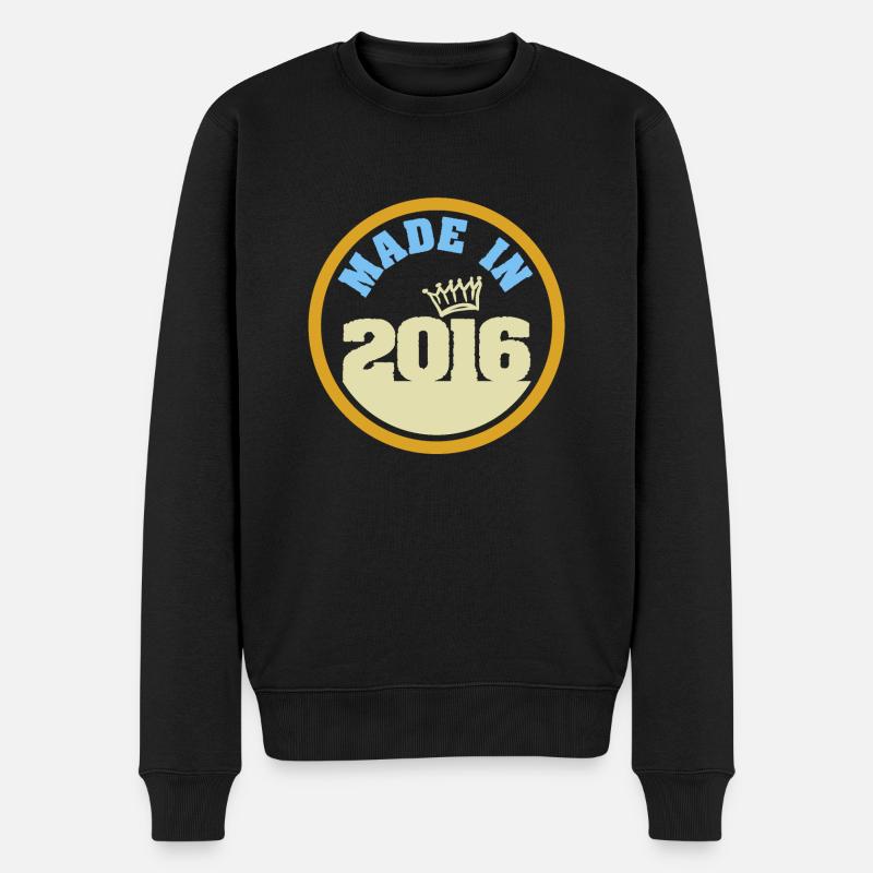 Fabriqué en 2016 - Pull Premium bio Homme - noir