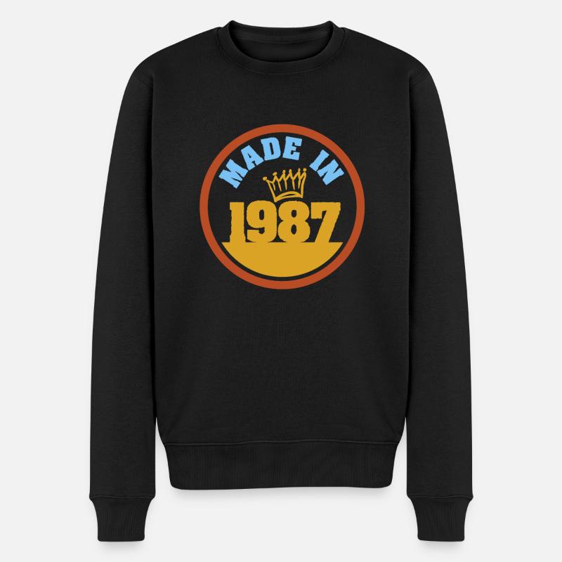 Fabriqué en 1987 - Pull Premium bio Homme - noir