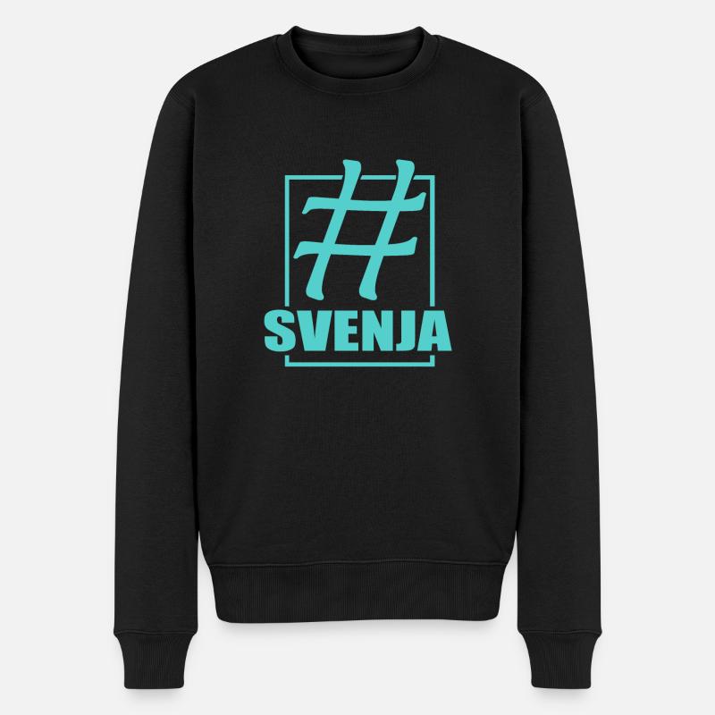Svenja - Männer Premium Bio Pullover - Schwarz