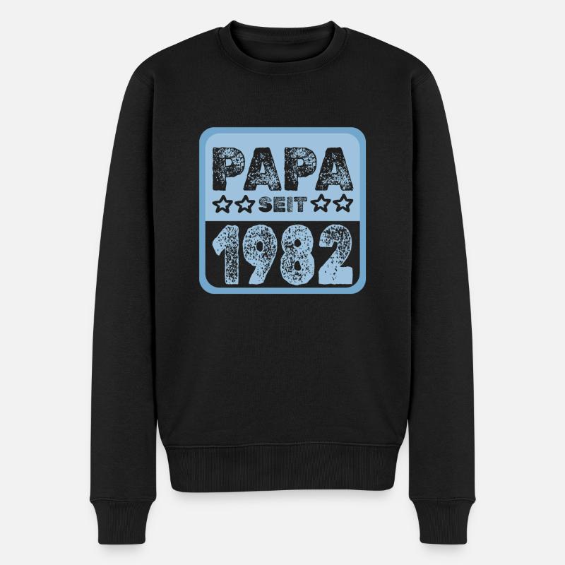 seit 1982 - Männer Premium Bio Pullover - Schwarz
