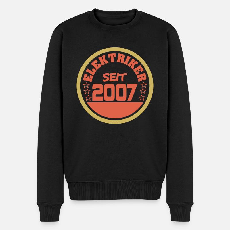 Witzig 2007 - Männer Premium Bio Pullover - Schwarz