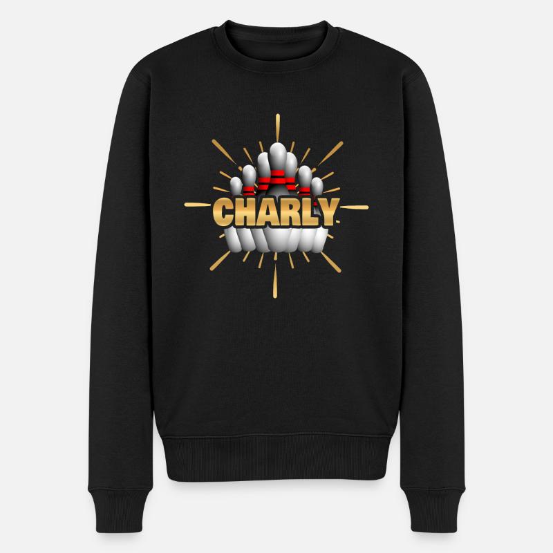 Cadeau pour Charly - Pull Premium bio Homme - noir