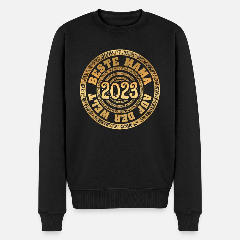 Mutter 2023 - Männer Premium Bio Pullover - Schwarz