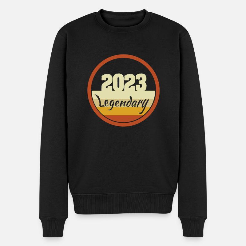 2023 2023 - Männer Premium Bio Pullover - Schwarz
