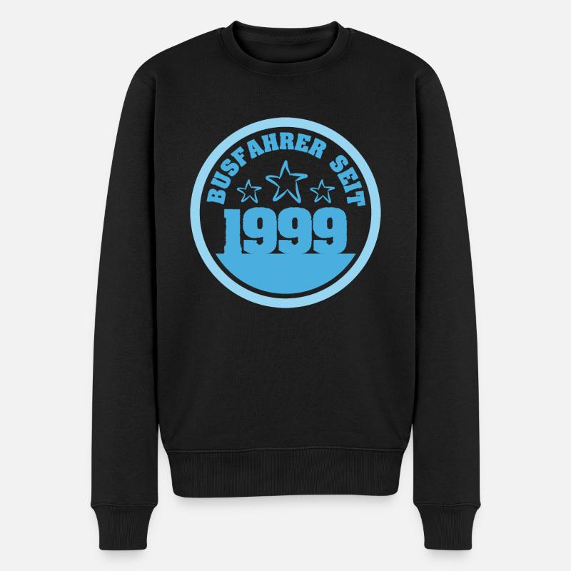 1999 - Männer Premium Bio Pullover - Schwarz
