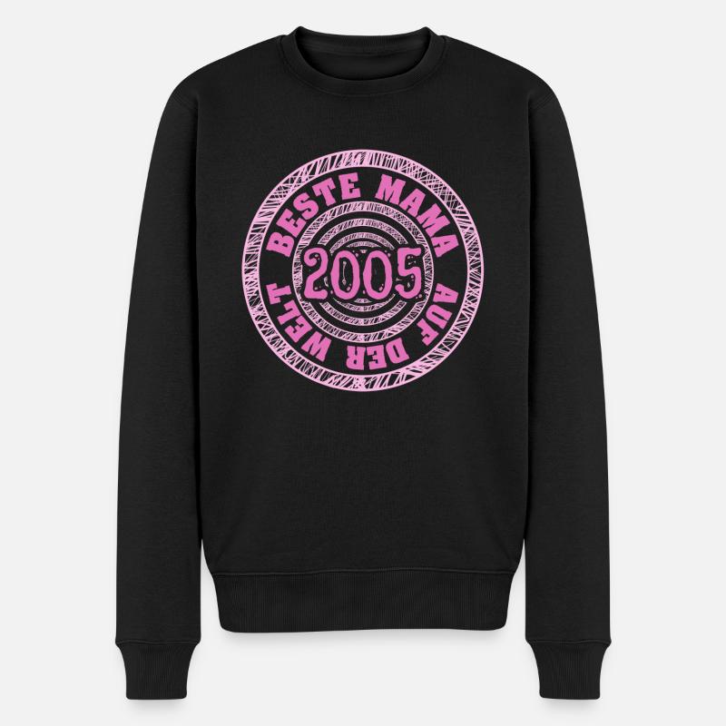 Mama 2005 - Männer Premium Bio Pullover - Schwarz