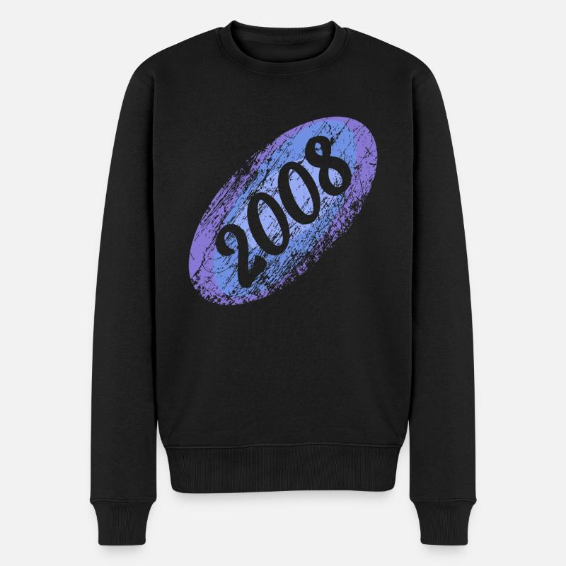 Witzig 2008 - Männer Premium Bio Pullover - Schwarz