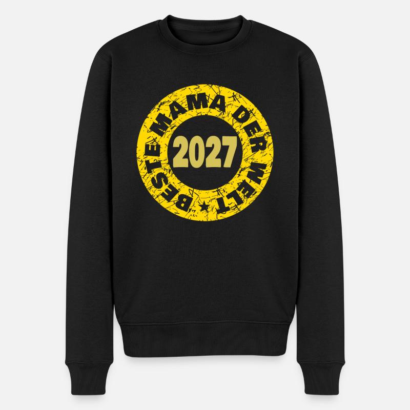 Mama 2027 - Männer Premium Bio Pullover - Schwarz