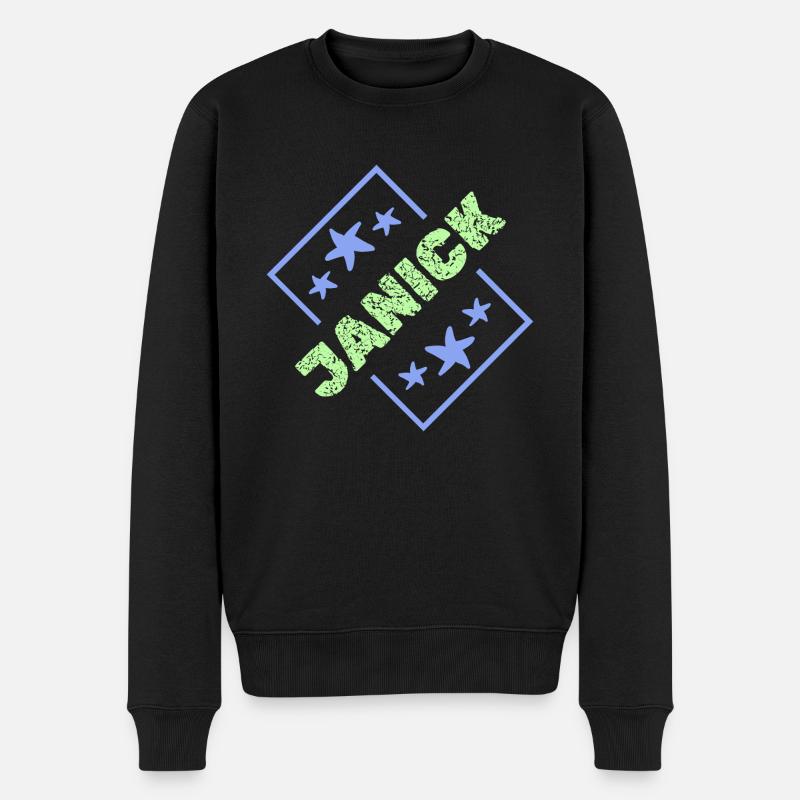 Prénom Janick - Pull Premium bio Homme - noir