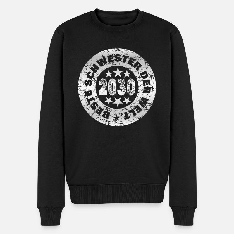 Jahr 2030 - Männer Premium Bio Pullover - Schwarz