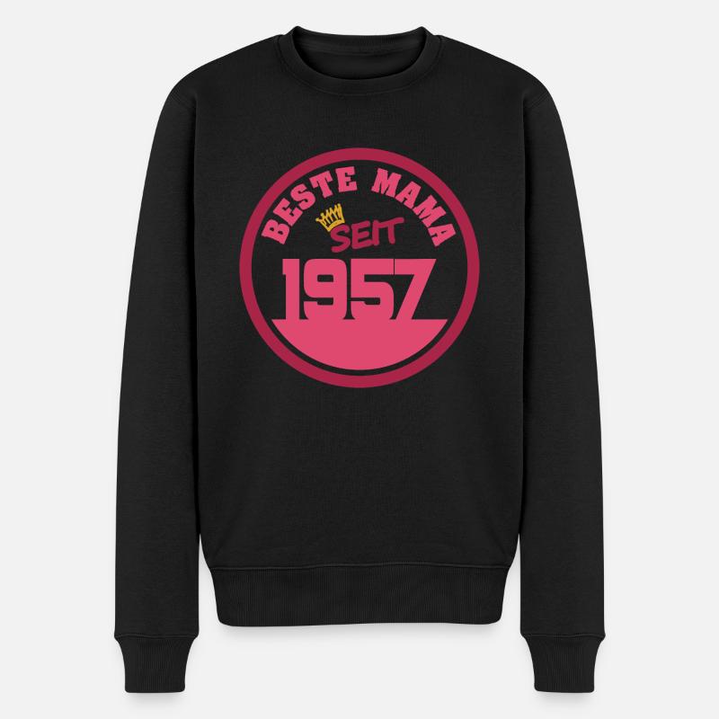 1957 - Männer Premium Bio Pullover - Schwarz