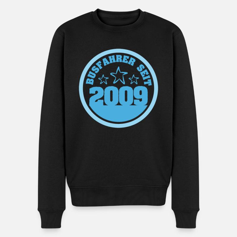 Jahr 2009 - Männer Premium Bio Pullover - Schwarz