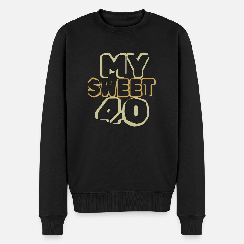 Anniversaire 40 - Pull Premium bio Homme - noir