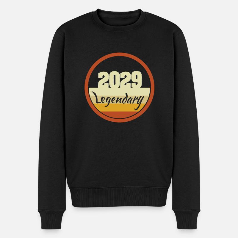2029 - Männer Premium Bio Pullover - Schwarz