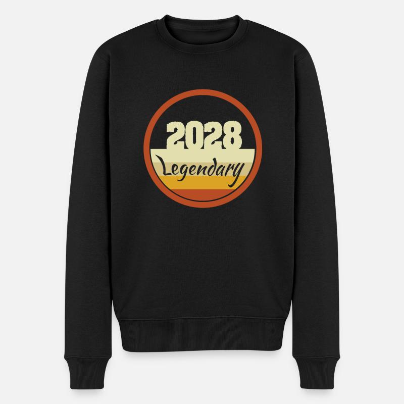 Jahr 2028 - Männer Premium Bio Pullover - Schwarz