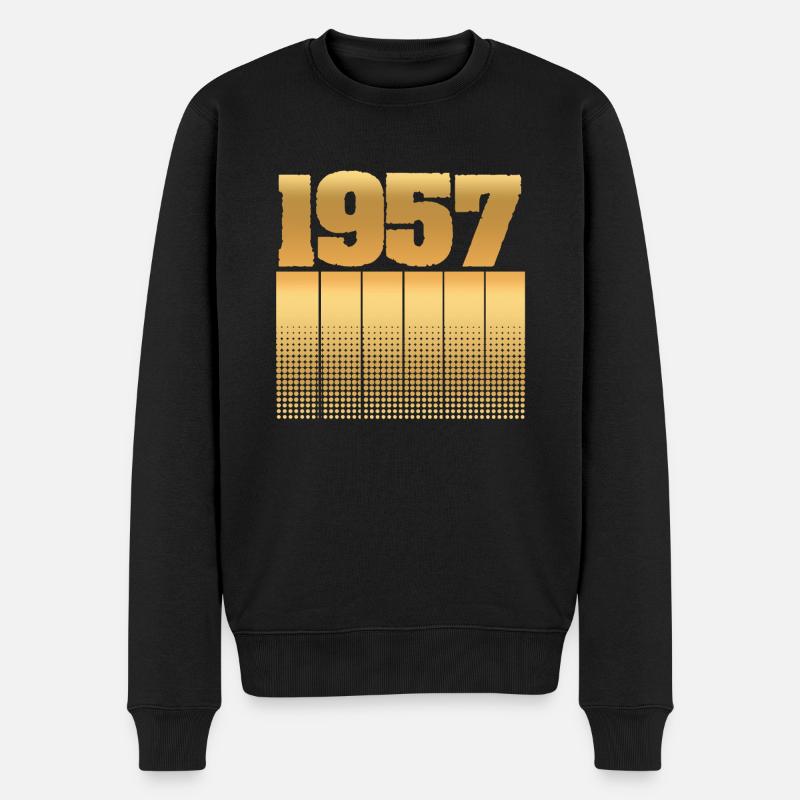 Date de naissance: 1957 - Pull Premium bio Homme - noir