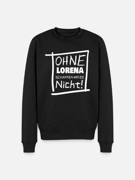 lorena lorena - Männer Premium Bio Pullover - Schwarz