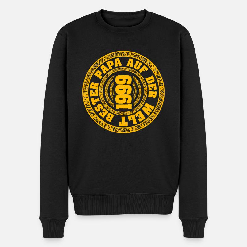 Dad 1999 - Männer Premium Bio Pullover - Schwarz