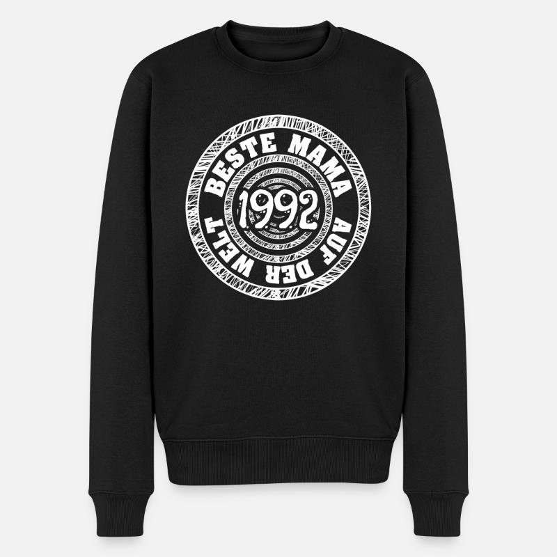 1992 - Männer Premium Bio Pullover - Schwarz